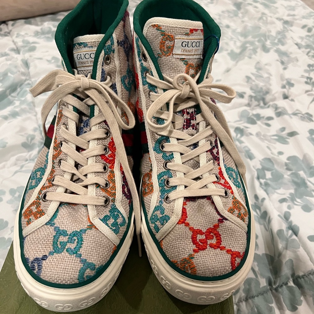 Multicolor Gucci 1977 tennis shoes. 9.5